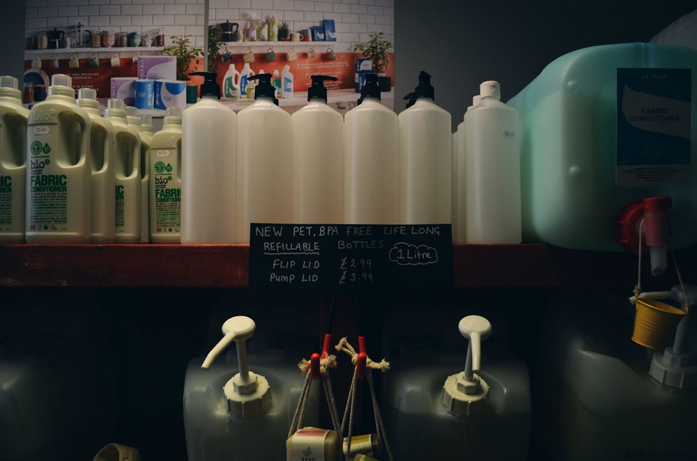zero waste cleaning products in store