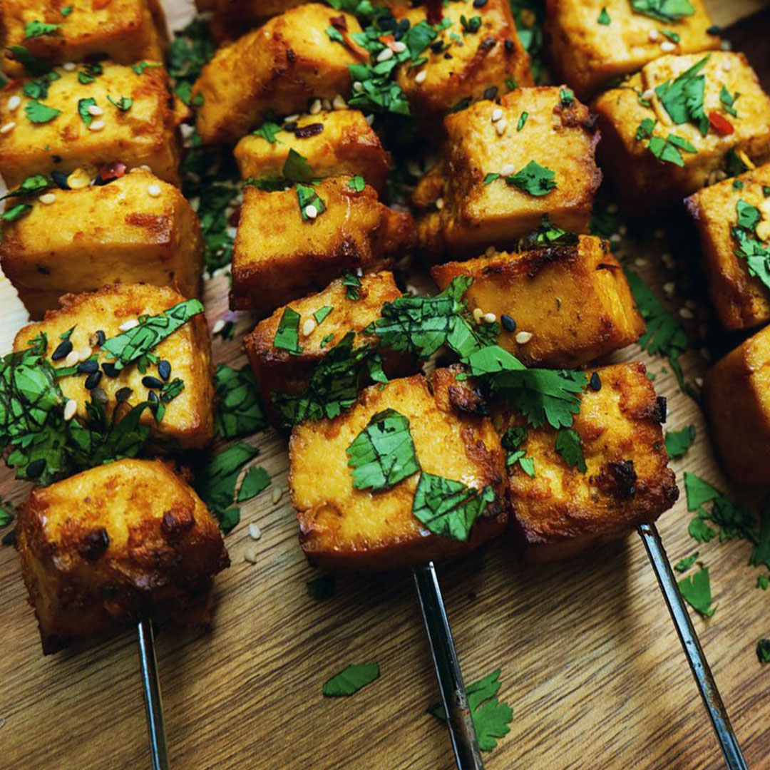 Essential Tofu Satay Skewers