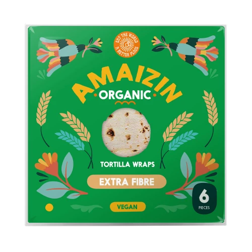 Amaizin Extra Fibre Tortilla Wraps 16 * 240g