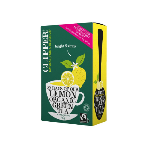 Clipper Green Tea with Lemon Tea Bags 20 bags