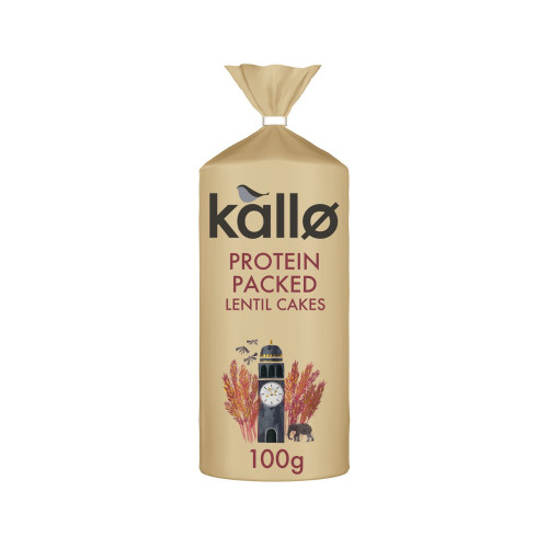 Kallo Lentil Cakes Protein Packed 100g