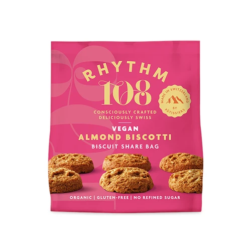 Rhythm 108 Tea Biscuit - Almond Biscotti Sharing Bag 135g