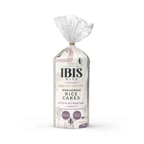 IBIS Wholegrain Rice Cakes with Kep Sea Salt & Kampot Pepper 12 x 130g