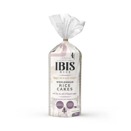 IBIS Wholegrain Rice Cakes with Kep Sea Salt & Kampot Pepper 12 x 130g