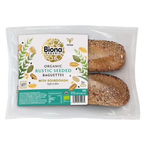 Biona Rustic Seeded Baguette 300g