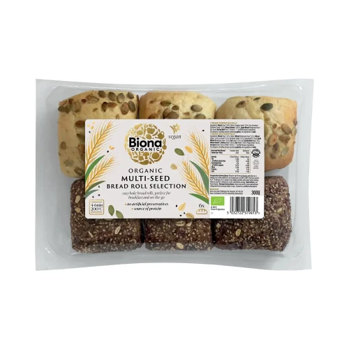 Biona Ready to Bake Multi-Seed Bread Roll Selection 300g