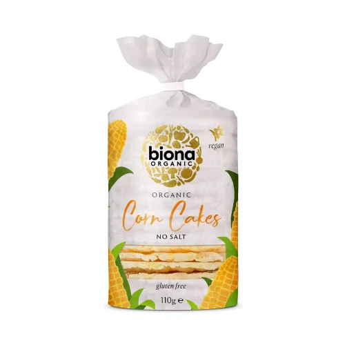 Biona Corn Cakes Unsalted 12 x 110g