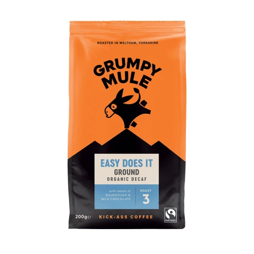 Grumpy Mule Ground Coffee Easy Does It Decaf 200g