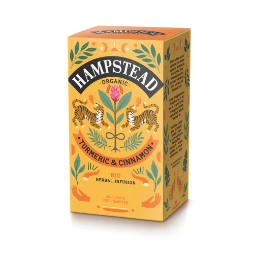 Hampstead Tea Turmeric with Cinnamon Teabags 20 bags