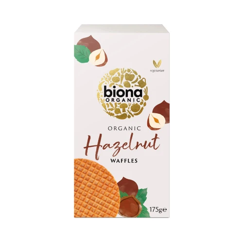 Biona Waffles Hazelnut 12 x 175g