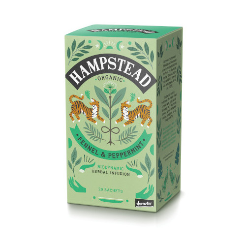 Hampstead Tea Digest Well Tea Fennel & Peppermint Demeter 20 bags