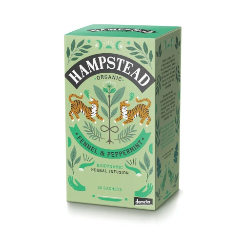 Hampstead Tea Digest Well Tea Fennel & Peppermint Demeter 20 bags