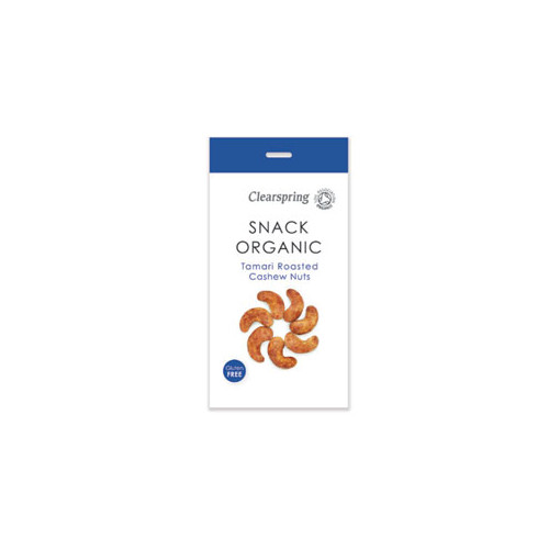 Clearspring Snack Organic Tamari Roasted Cashew Nuts 30g