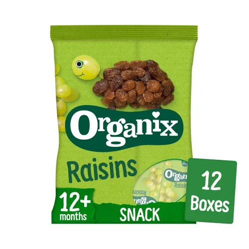 Organix Raisins - 12 mini size boxes - 12 Months + 4 x 168g