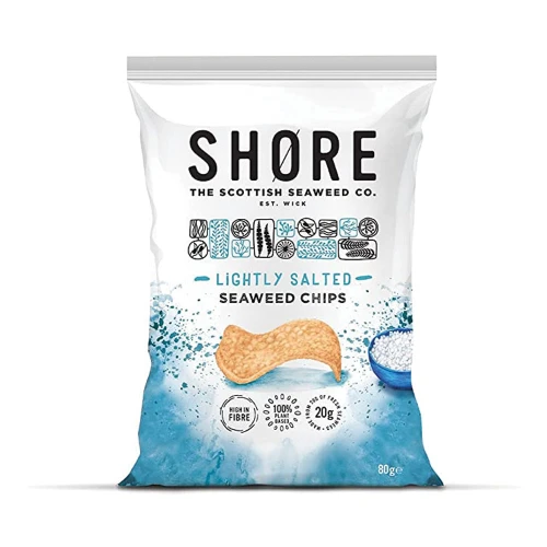 Shore Seaweed Chips Lightly Salted 12 x 80g
