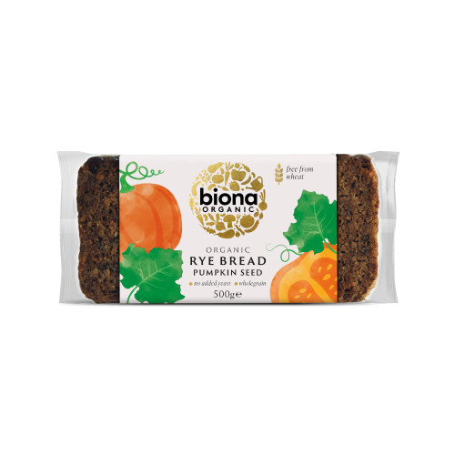 Biona Rye Bread with Pumpkin Seed (7 x 500g) (Org)