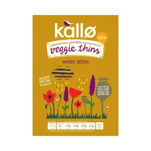 Kallo Veggie Thins - Mixed Seeds 12 x 100g