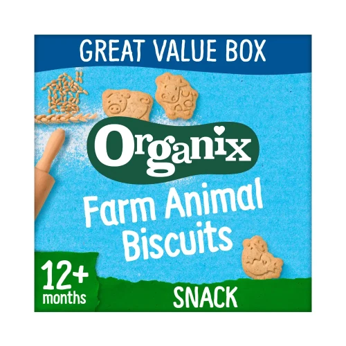 Organix Farm Animal Biscuits - 12 Months + 5 x 100g