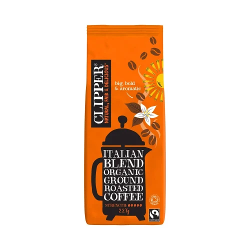 Clipper Roast &amp; Ground Coffee Italian Style 8 * 227g
