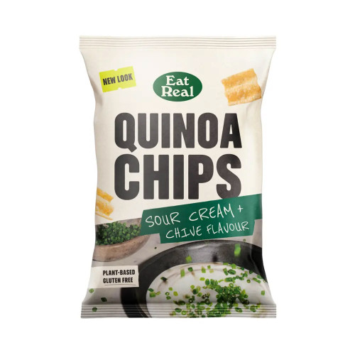 Eat Real Quinoa Chips Sour Cream and Chive 10 x 90g