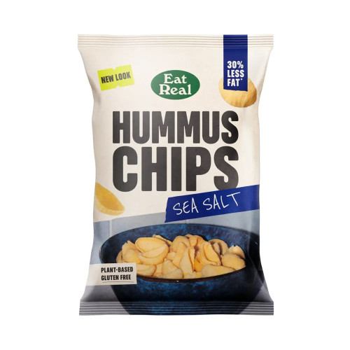 Eat Real Hummus Chips Sea Salt 10 x 110g