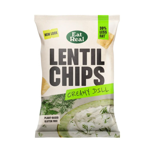 Eat Real Lentil Chips Creamy Dill 10 x 95g