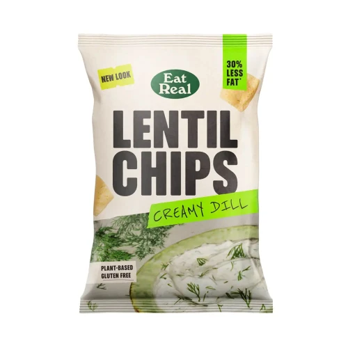 Eat Real Lentil Chips Creamy Dill 10 x 95g