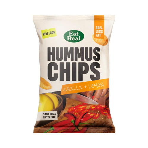 Eat Real Hummus Chips Chilli and Lemon 10 x 110g