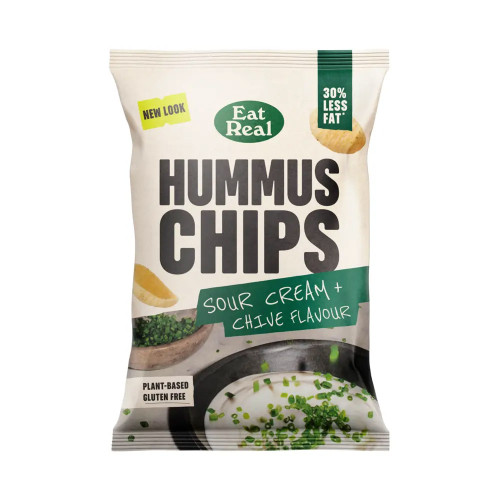 Eat Real Hummus Chips Sour Cream and Chive 10 x 110g
