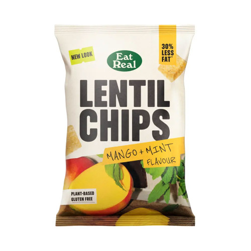 Eat Real Lentil Chips Mango and Mint 10 x 95g