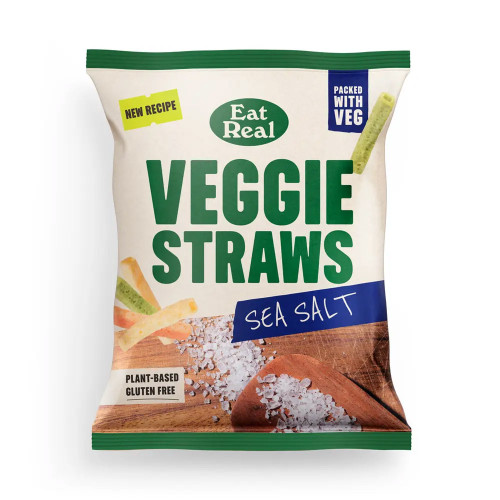 Eat Real Veggie Straws Sea Salt 18 x 45g