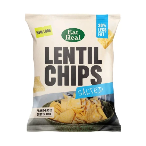 Eat Real Lentil Chips Salted 18 x 40g