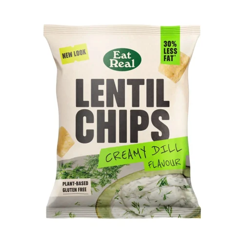 Eat Real Lentil Chips Creamy Dill 18 x 40g