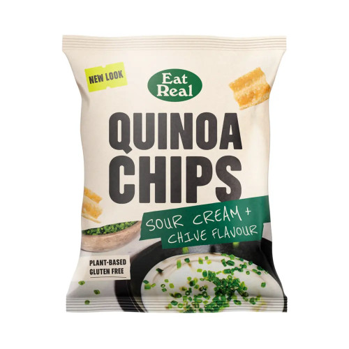 Eat Real Quinoa Chips Sour Cream and Chive 18 x 40g