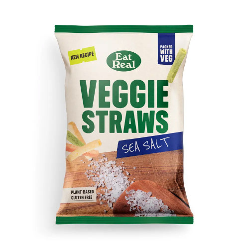 Eat Real Veggie Straws Sea Salt 10 x 110g