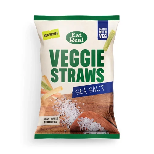 Eat Real Veggie Straws Sea Salt 10 x 110g