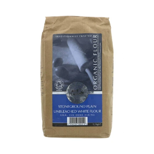 Bacheldre Watermill Stoneground Plain Unbleached White Flour 1.5kg