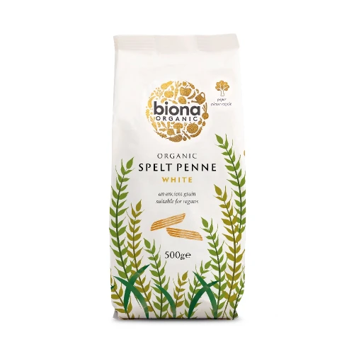 Biona Spelt White Penne 500g Org