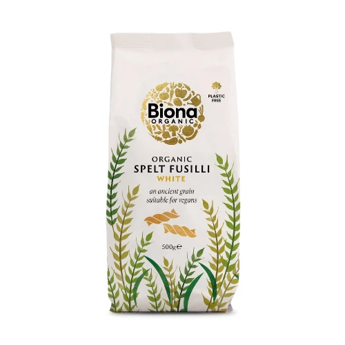 Biona White Spelt Fusilli 500g Org