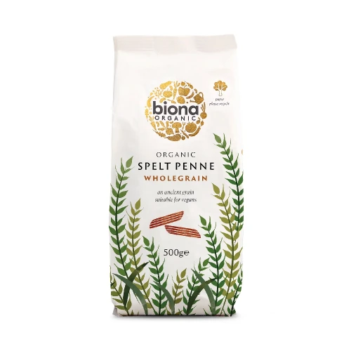 Biona Wholegrain Spelt Penne 500g Org