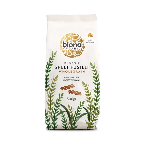 Biona Wholegrain Spelt Fusilli 500g Org