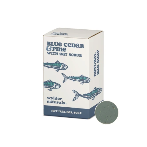 Wylder Naturals Natural Soap Blue Cedar & Pine with Oat Scrub (8 * 120g)