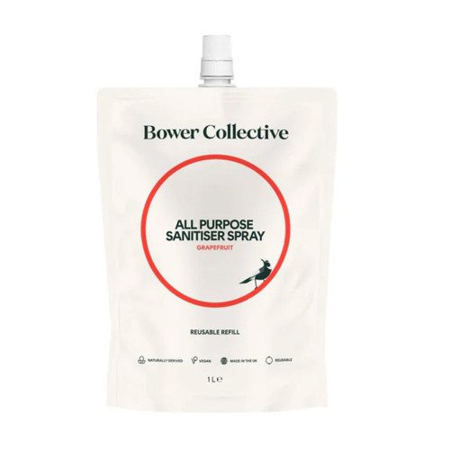Bower Collective All Purpose Sanitiser Spray Grapefruit Refill 1ltr