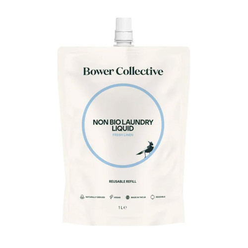 Bower Collective Fresh Linen Laundry Liquid Refill 1L