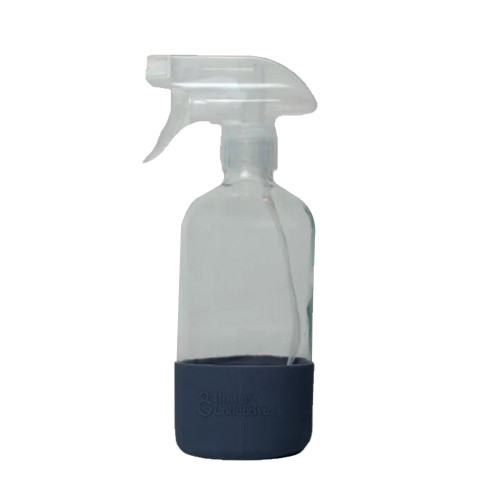 Bower Collective Reusable Glass Trigger Spray Bottle with Granite Silicon Sleeve 500ml