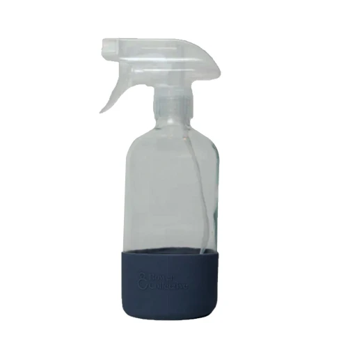 Bower Collective Reusable Glass Trigger Spray Bottle with Granite Silicon Sleeve 500ml