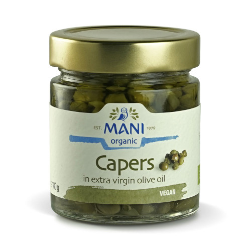 Mani Organic Capers in Extra Virgin Olive Oil 6 * 180g