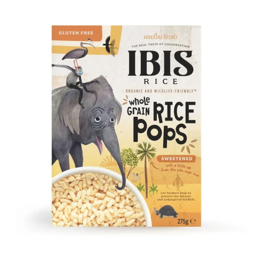 IBIS Sweetened Wholegrain Rice Pop Cereal 6 x 275g