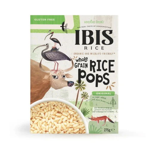 IBIS Unsweetened Wholegrain Rice Pop Cereal 6 x 275g
