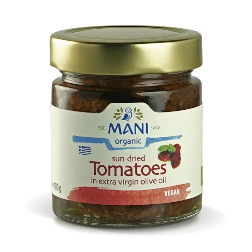 Mani Organic Sun Dried Tomatoes in Extra Virgin Olive Oil 6 * 180g
